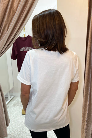 C&M Camilla & Marc Grayson Tee | Soft White/Black