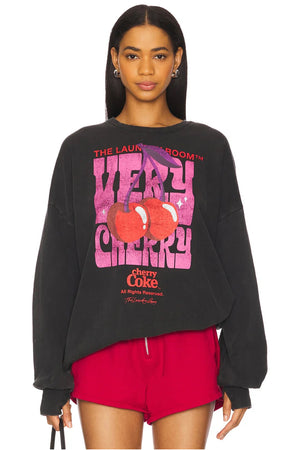 The Laundry Room Very Cherry Coke Sweater | Black Snow