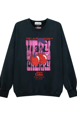 The Laundry Room Very Cherry Coke Sweater | Black Snow