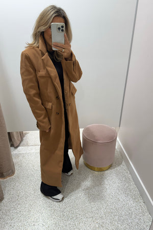 Chosen By Fifi & Annie The Carter Full Length Coat | Camel