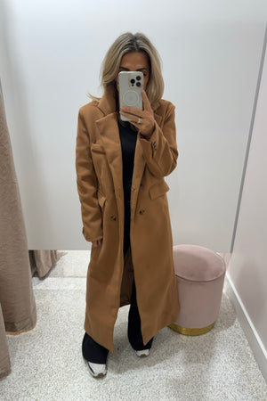 Chosen By Fifi & Annie The Carter Full Length Coat | Camel