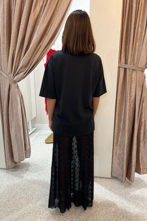 Bec + Bridge Karla Strapless Maxi Dress | Black / Choc Spot