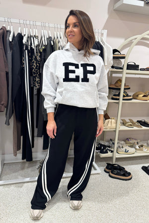 Ena Pelly Valentina Stripe Pant | Black/Off White || Best Seller Restocked