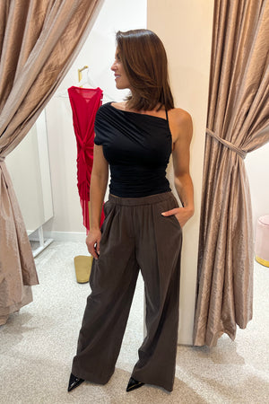 Bec + Bridge Bree Asym Top | Black