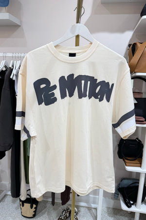 P.E Nation Frontline Oversized Tee | Whisper White