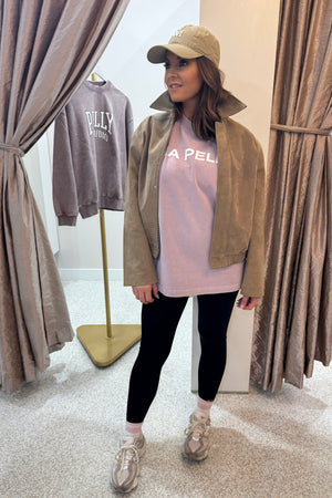 Ena Pelly Ana Suede Bomber Jacekt | Toffee