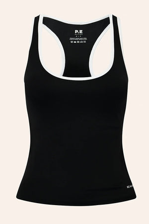 P.E Nation Stellar Scoop Tank | Black / White