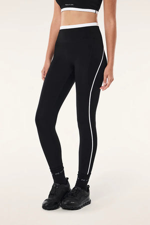 P.E Nation Rapid Full Length Legging | Black / White