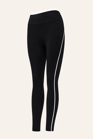 P.E Nation Rapid Full Length Legging | Black / White