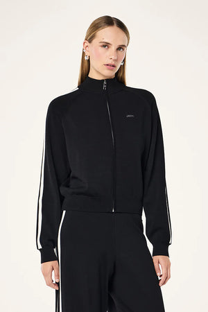 P.E Nation Retreat Knit Jacket | Black/Whisper White