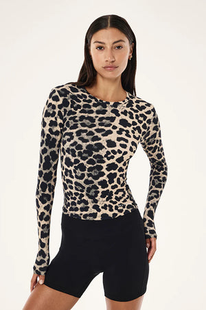 P.E Nation Foundation Long Sleeve Top | Leopard