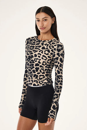 P.E Nation Foundation Long Sleeve Top | Leopard