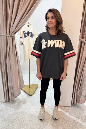 P.E Nation Frontline Oversized Tee | Asphalt