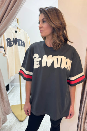 P.E Nation Frontline Oversized Tee | Asphalt