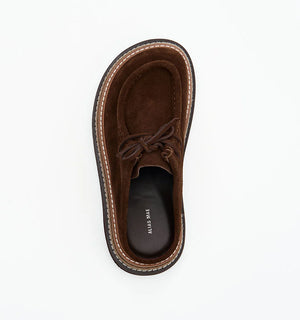 Alias Mae Veronique Platform Mule | Chocolate Suede