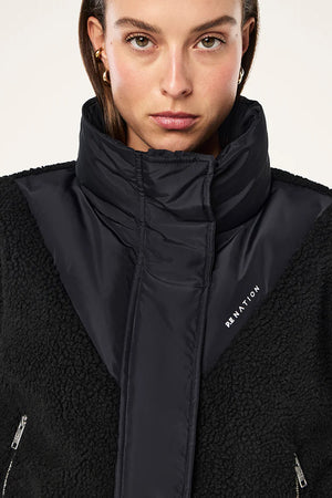 P.E Nation District Crop Jacket | Black