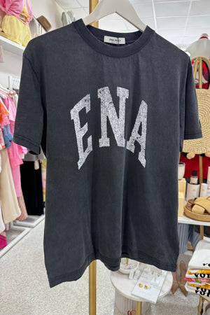 Ena Pelly Jessie Collegiate Oversized Tee | Vinatge Black || BEST SELLER / RESTOCKED