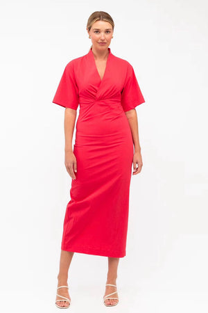 Chosen By Fifi & Annie The Marcelle Midi Dress | Poppy