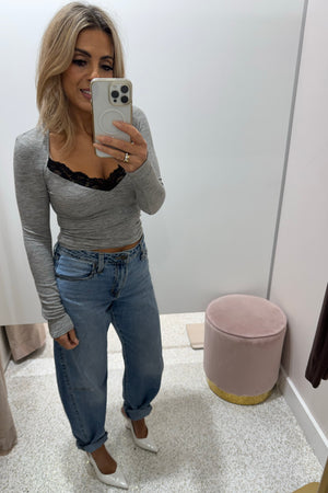 Madison The Label Pippa Top | Grey