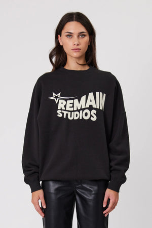 Remain Nova Crew | Washed Black