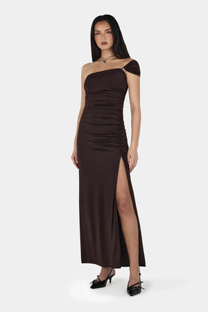 Ownley Rhea Midi Dress | Chocolate