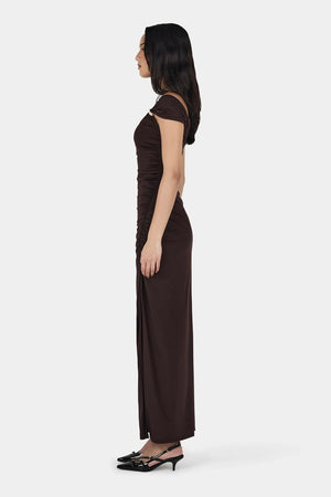 Ownley Rhea Midi Dress | Chocolate