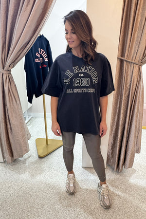 P.E Nation Altitude Tee | Washed Black