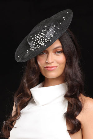 Morgan & Taylor Celia Plate Hate | Black || BEST SELLER BACK IN STOCK