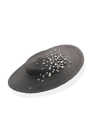 Morgan & Taylor Celia Plate Hate | Black || BEST SELLER BACK IN STOCK