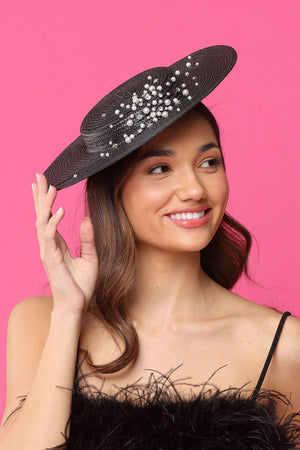 Morgan & Taylor Celia Plate Hate | Black || BEST SELLER BACK IN STOCK