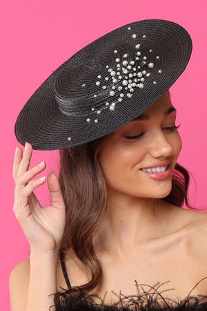 Morgan & Taylor Celia Plate Hate | Black || BEST SELLER BACK IN STOCK