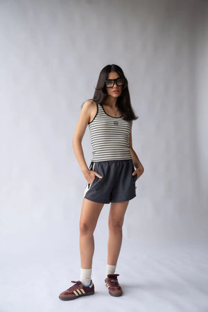 Araminta James Mio Tank | Noir Stripe