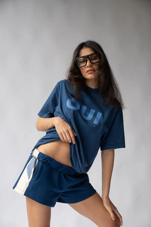 Araminta James Parisienne Tee | Estate Blue