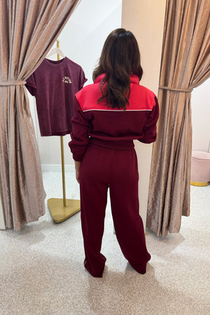 P.E Nation Triumph Jacket | Cabernet / Strawberry