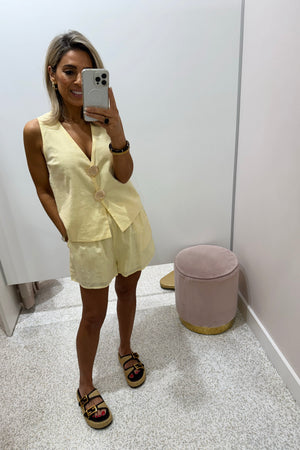 Chosen By Fifi & Annie The Santa Cruz Vest Set | Lemon