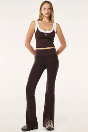 P.E Nation Elevation Flare Legging | Espresso