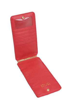 Sol And Selene Duality Quilted Cell Phone Cross Body Bag | Red
