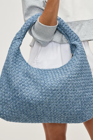 Sol And Selene Dare To Dream Large Woven Bag | Denim