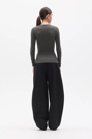 Bayse Brand Piper Henley Top | Smoke || PRE_ORDER ETA 20/06/2026