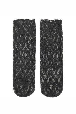 Petit Moments Lace Flower Socks | Black