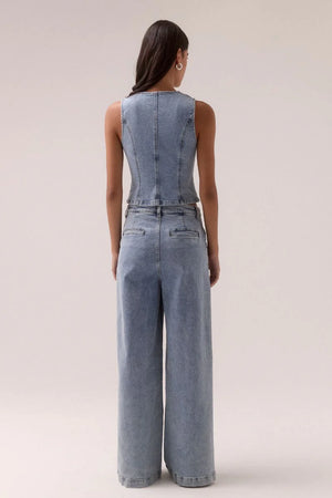 Sovere Etch Denim Bodice | Heritage Blue