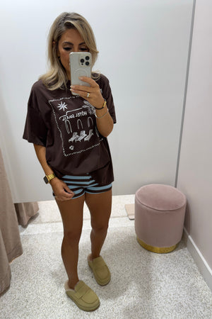 Chosen By Fifi & Annie The Hotel Soleil T=Shirt | Chocolate