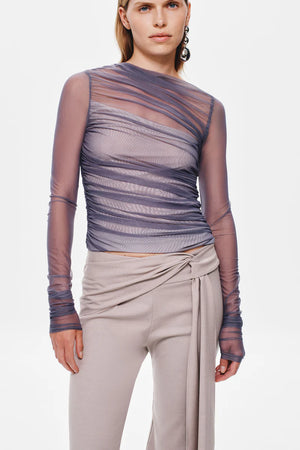 Misha The Lucid Mesh Long Sleeve Top | Shark