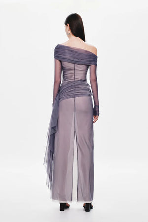 Misha The Nexus Mesh Long Sleeve Dress | Shark