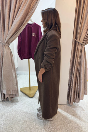 Ena Pelly Scarlet Coat | Espresso