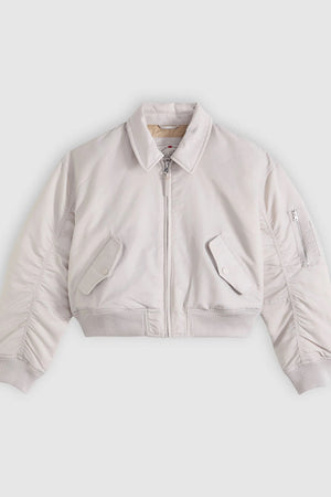 Levi's Bowie Cropped Bomber Jacket | Bone