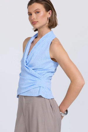 Sovere Nostalgia Mesh Top | Sky