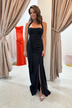 Misha The Torrent Suiting Dress | Black