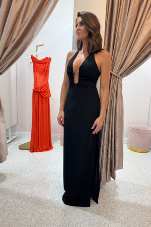 Misha The Alusia Stretch Suiting Dress | Black