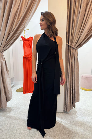 Misha The Rivera Jersey Dress | Black